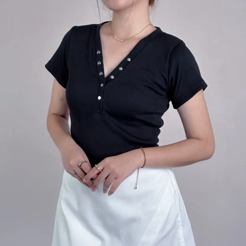 Atasan Crop Wanita Crop Top Bora