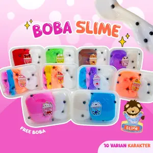 Slime BOBA Series By Lionz.idn 200 Gr - Mainan Slime Tofu Minuman Boba Lucu