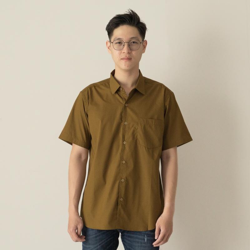 BENHILL Kemeja Basic Formal Pria Pendek Katun Poplin New Colors 7