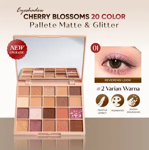 [Skistore] BPOM AMY'S DIARY Eyeshadow Cherry Blossoms 20 Color - Eye Shadow Palette Matte Glitter Lasting