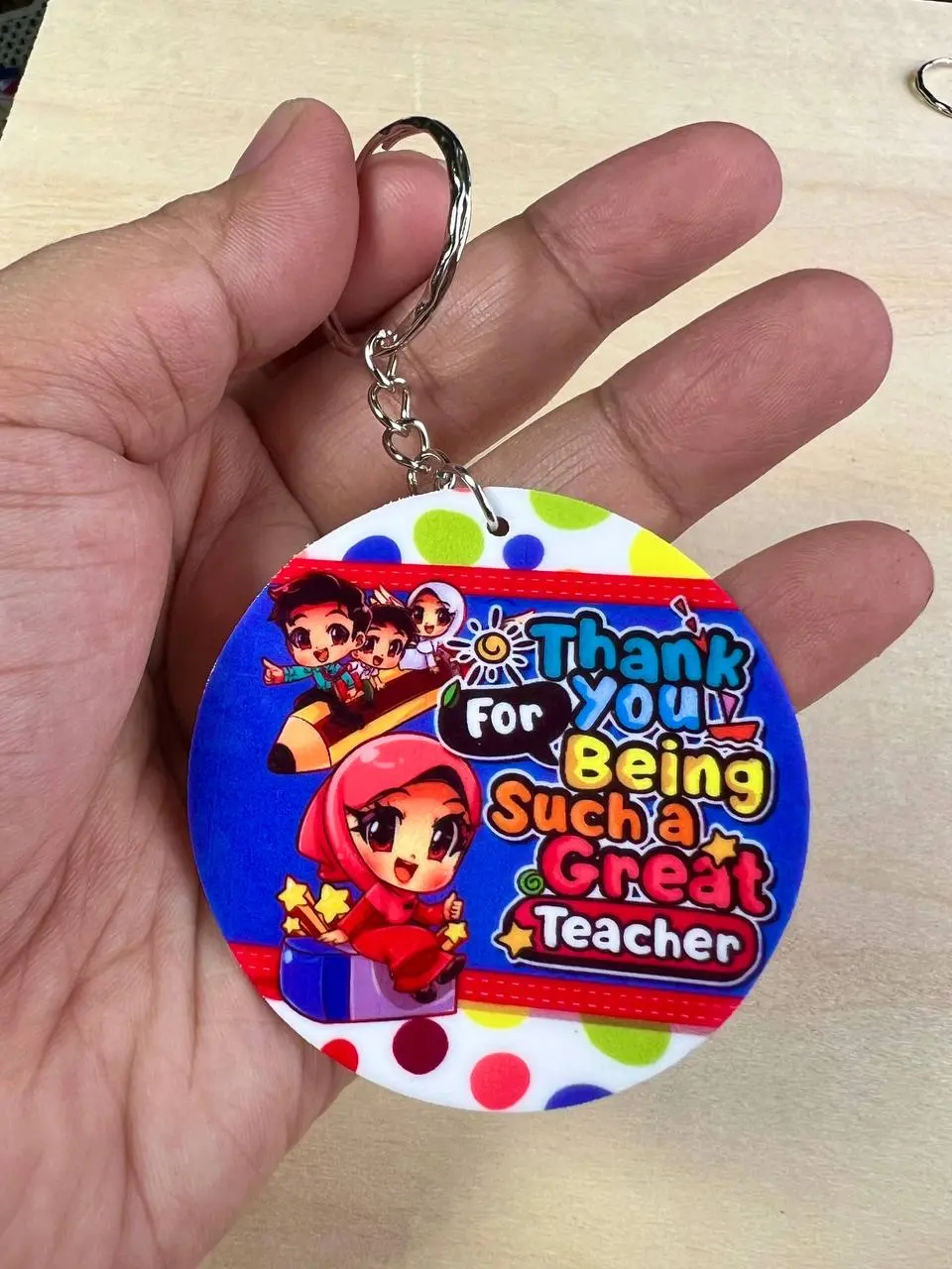 Keychain  Hargai Guru Saiz Besar