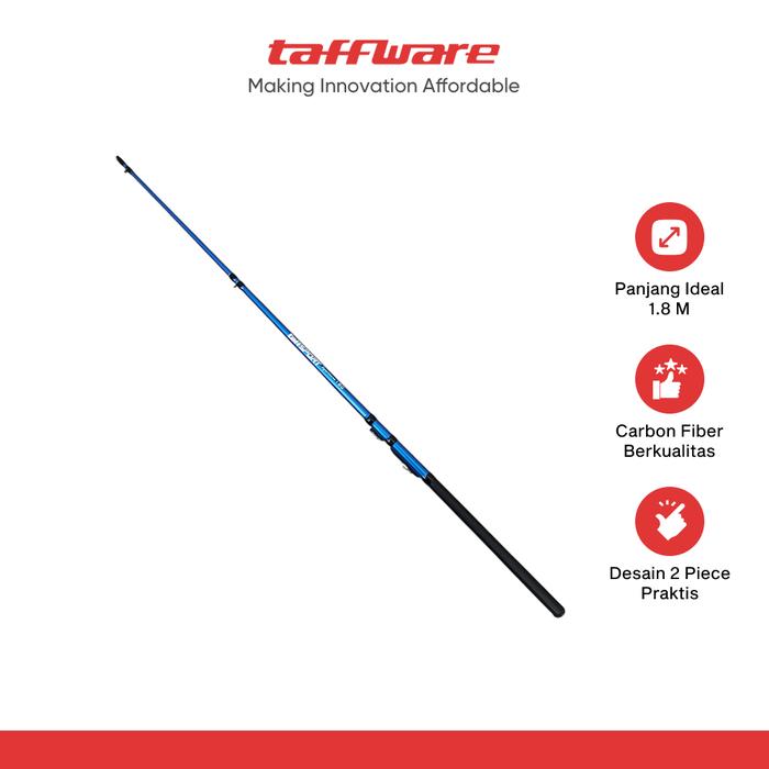 Gambar TaffSPORT Spartacus 180 Joran Pancing Carbon Fiber 2 Seg 1.8M Blue dari Taffware Official Store Kota Administrasi Jakarta Barat Tokopedia