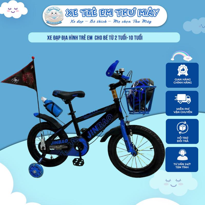  Xe đạp thể thao cho bé tặng cờ tặng mũ bình nước đủ size 12  14  16 18 20 inch 