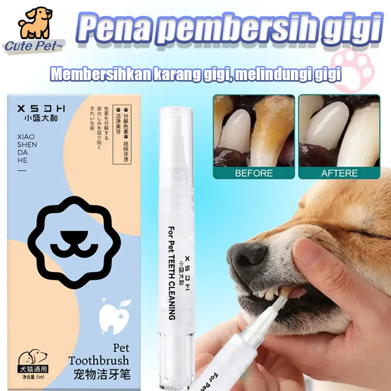 Teeth Cleaning And Spa Pen Anjing Pembersih Karang Gigi Odol Pasta Gigi Anjing/Kucing/Peliharaan