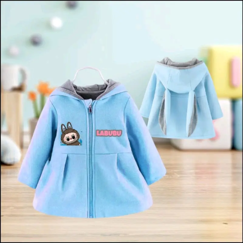 jaket anak telinga kelinci sweter labubu Switer 4