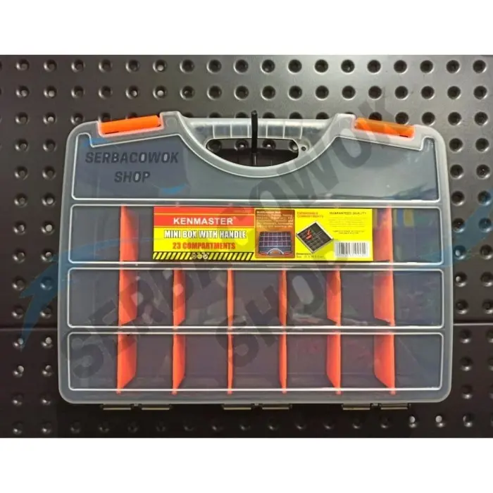 Kenmaster Plastik Box Slot Mini Tool Box With Handle Koper Termurah 0