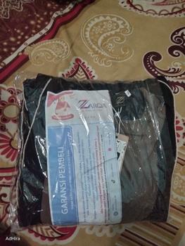 Product Review of ZARQA - Luna Gamis 2 | Abaya gamis sisesa Two Tone List Bisban Polos Muslim Turki Dewasa Remaja Lebaran terbaru 2025 Crinkle Mewah Maxi abaya santri Airflow Simple from A**a 1