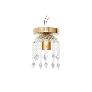 EELIC LHG-371 Lampu Hias Gantung Manik Crystal Dengan Hiasan Mangkok Classic Desain Interior