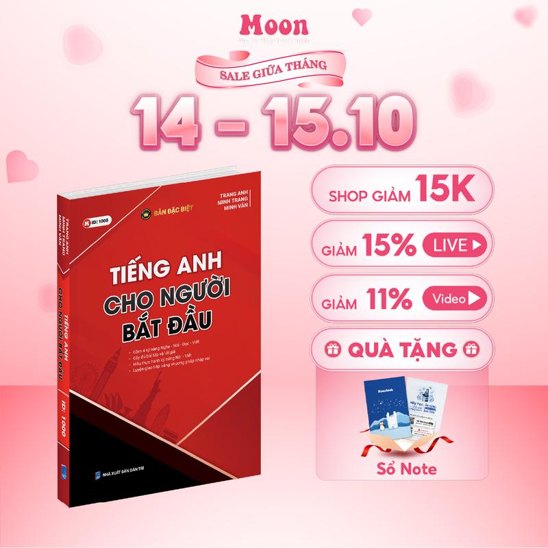 Sách Tiếng anh cho người mới bắt đầu Moonbook