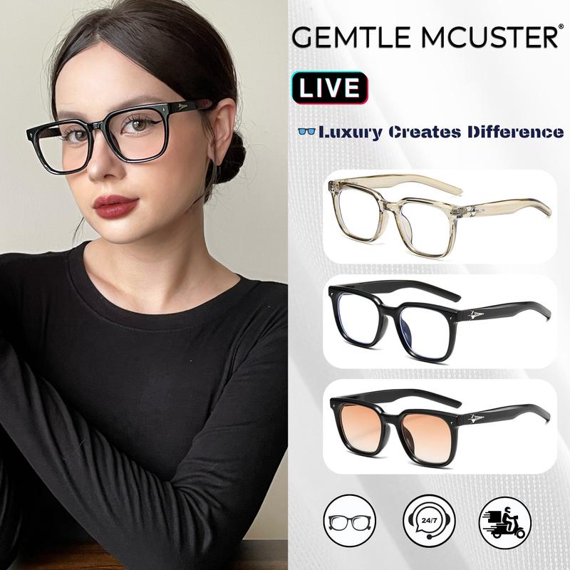  【GEMTLE MCUSTER Kính Râm Nam Nữ Cao Cấp Phong Cách Đường Phố Chống Tia UV UV400 G26 Khung PC & Kim Loại Ống Kính P C Kích Thước 144mm x 53mm x 49mm Unisex Thời Trang 