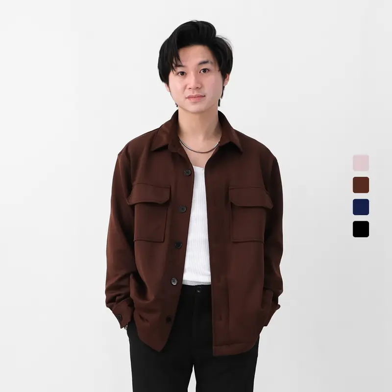 SANVANINA Jaden Scuba Jacket | Trucker Jacket Outer Pria | Baju Cowok Lengan Panjang Pria J-02 0