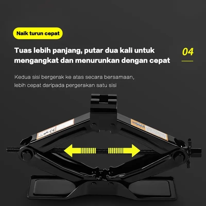 Dongkrak Mobil BLACK/1ton dongkrak mobil /dongkrak gunting / dongkrak pengangkat tipe tangan / - untuk perbaikan ban mobil 8