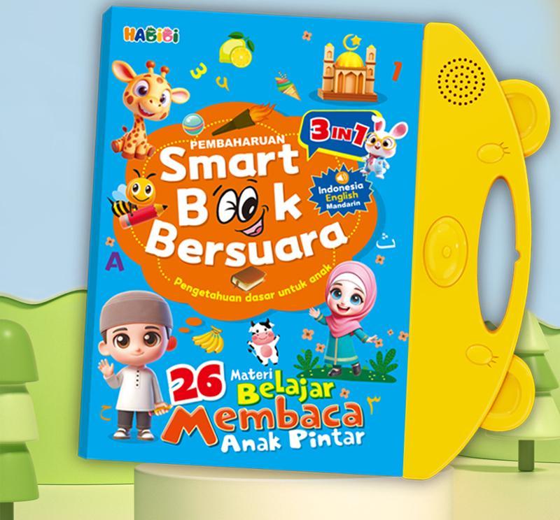 Buku Edukasi Bersuara Smart Book Anak 2 Bahasa Indonesia English 13 Materi Belajar Lengkap Hewan Biota Laut Buah Sayur Angka Huruf Hijaiyah Warna Bentuk Transportasi Dinosaurus Bagian Tubuh Alat Tulis Musik Profesi Tokoh