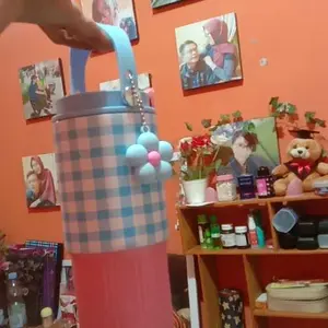 [EXCLUSIVE MAKSAN PO 60 HARI] CapyKit Tumbler Karakter Lucu Stainless SUS316 700ML Free Gantungan Bunga dan Sedotan