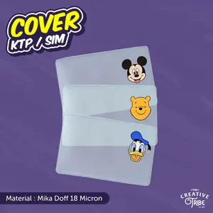 Mickey Donald - Cover KTP / SIM Karakter Unik - Sampul Plastik Mika Pelindung Kartu Disney