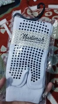 Product Review of Kaos Kaki Anti Slip Ukuran L Panjang Sebetis Wanita Bahan Nilon Spandex Lembut Muslim from L**4 1