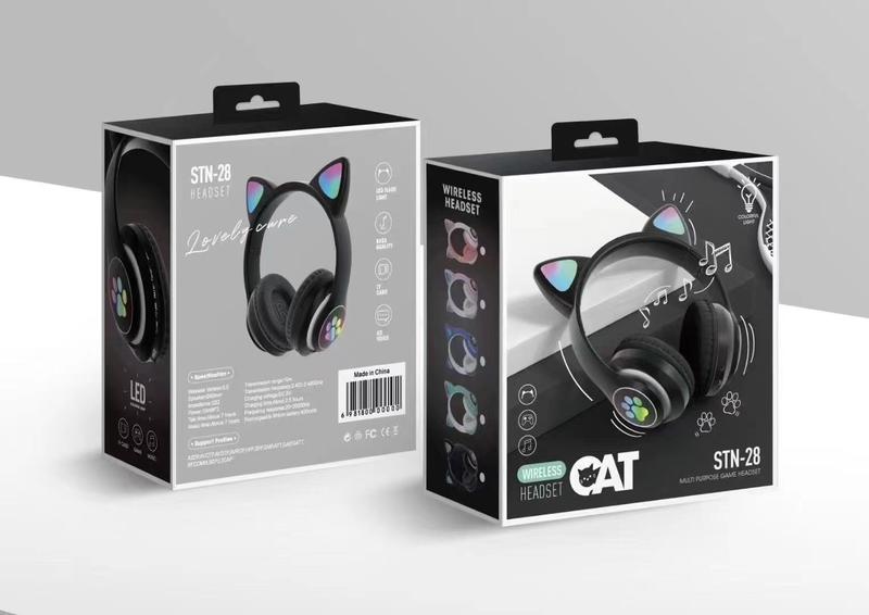 Product Introduction of Tai Nghe Bluetooth Trùm Đầu, STN-28, Tai Nghe Bluetooth Không Dây, Tai Nghe Tai Mèo Dễ Thương, P47P47MY08 4