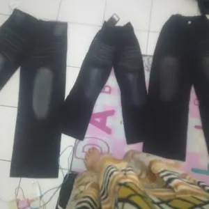 SCENA-UNISEX CELANA JEANS GOMBRONG ANAK REMAJA COWOK/ CEWEK USIA 8-13 tahun Panjang Loose Wanita Nyaman Denim