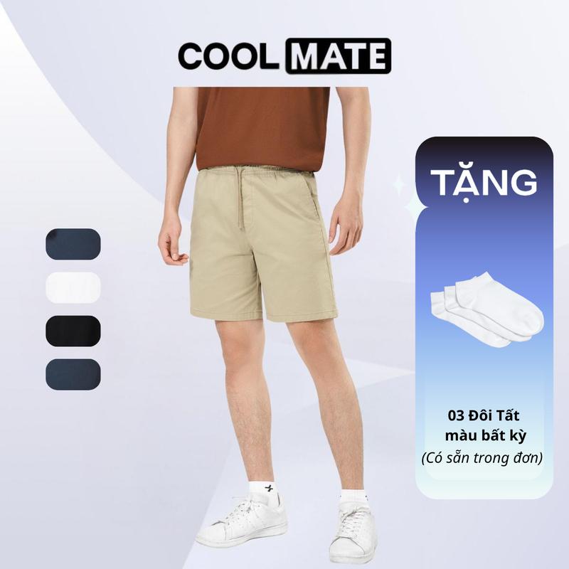 [TẶNG 03 đôi tất]  [NEW] Quần short nam Chino 7 inch Co giãn, Thoáng khí - Coolmate