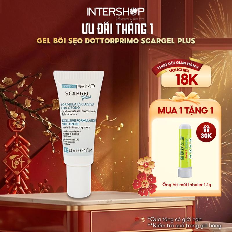 Gel bôi sẹo DottorPrimo Scargel Plus 10 20ml hỗ trợ làm mờ sẹo thâm sẹo lồi sẹo lõm sẹo do mụn