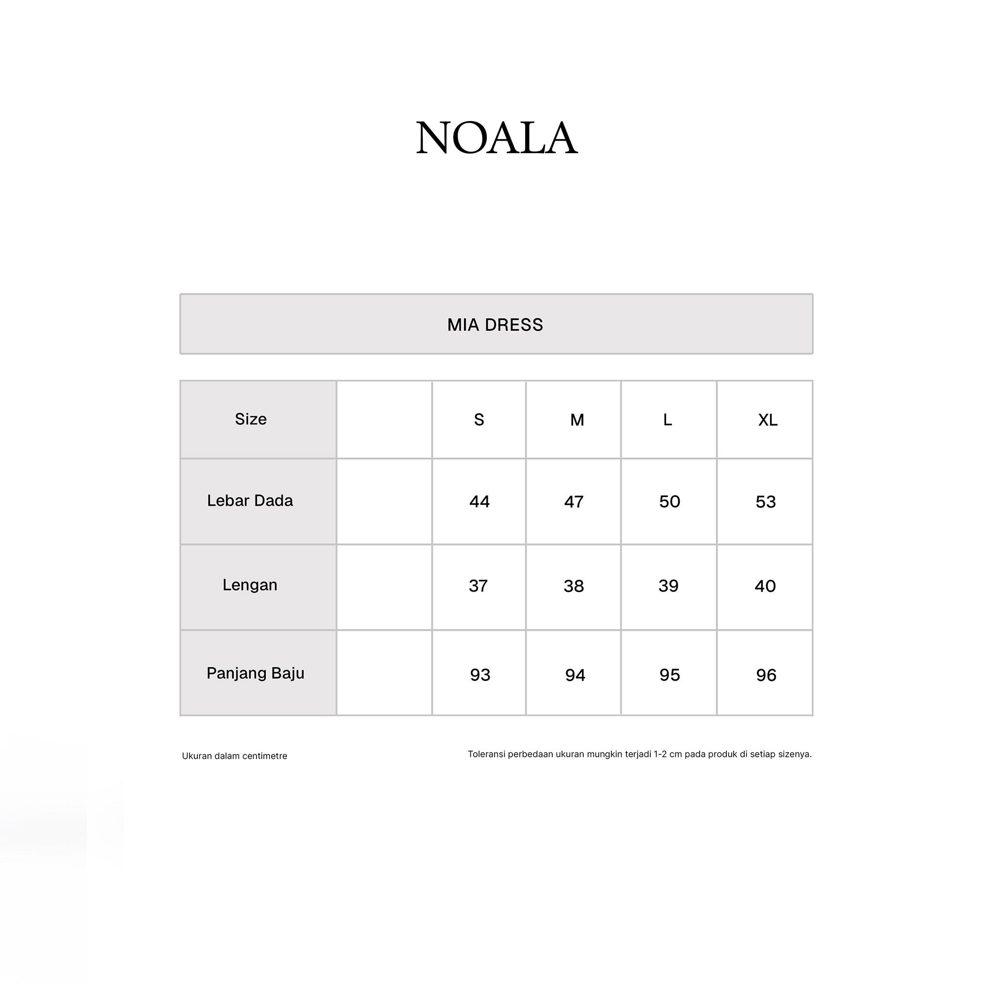 NOALA - Mia Maxi Dress | Atasan Basic Top Pakaian Wanita