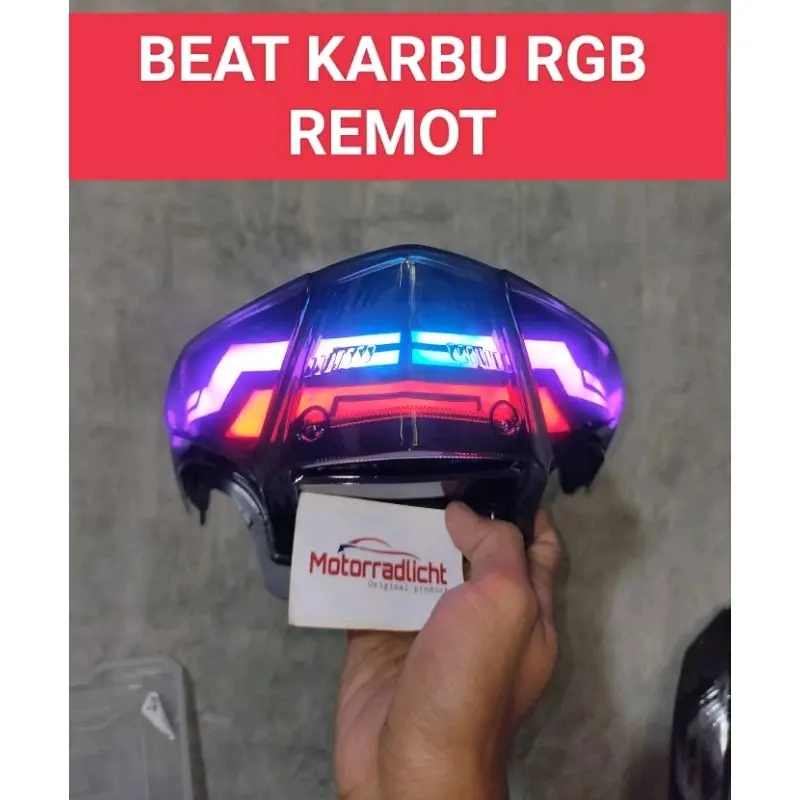 Lampu stop lampu rem lampu stoplamp Belakang Beat Karbu Lazy RGB PNP | motorcycle