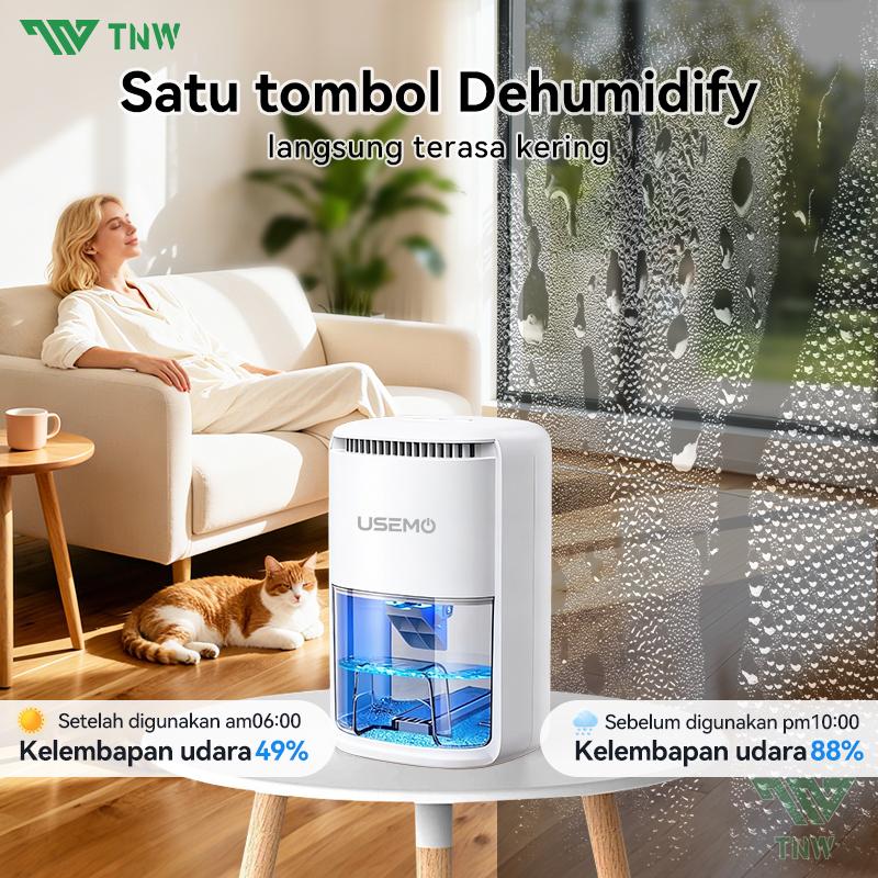 USEMO HD9pro Dehumidifier 1L Penyerap Kelembaban Udara Senyap Auto Off Ruangan 20m²