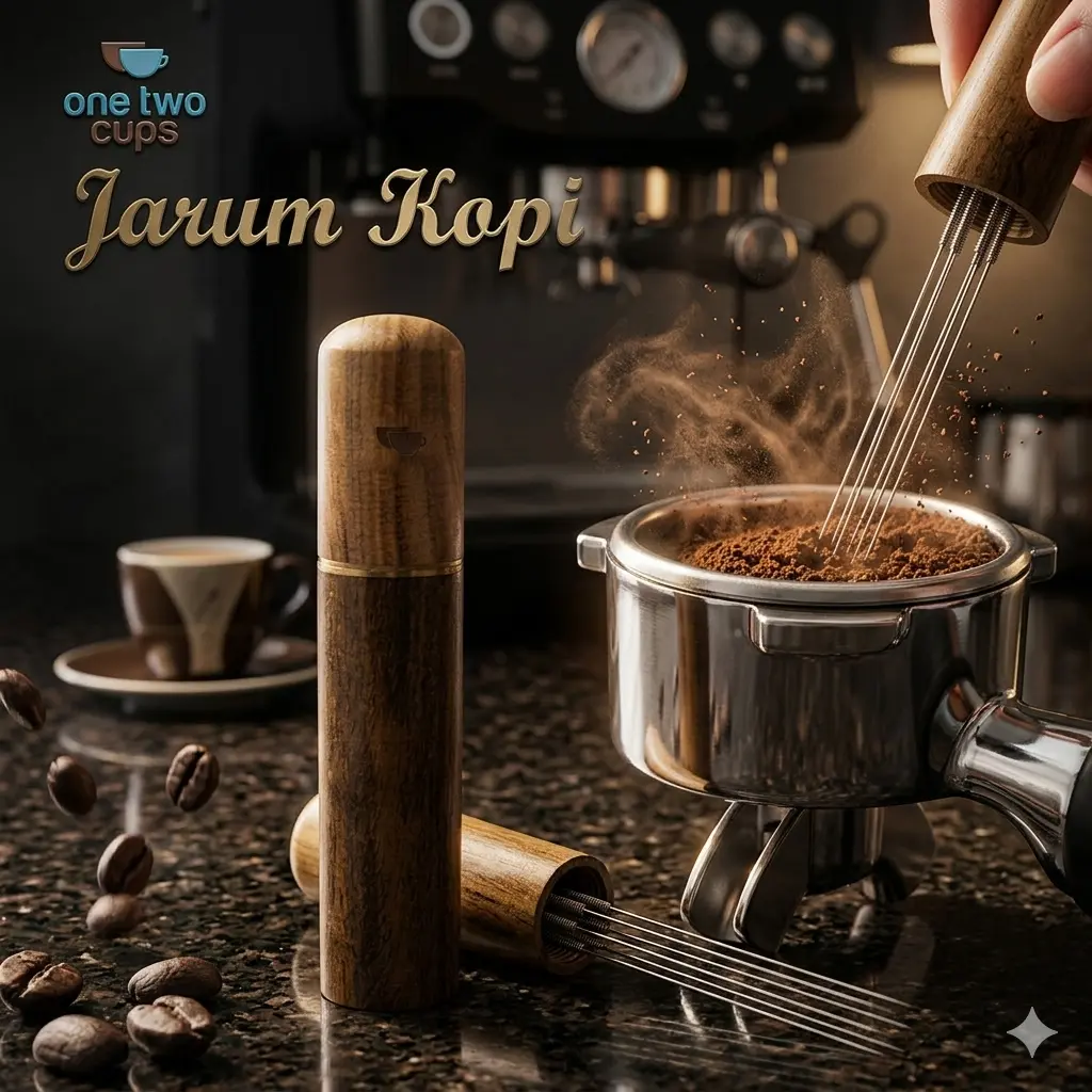 One Two Cups Jarum Kopi Espresso WDT Needle Distribution Tool 82mm