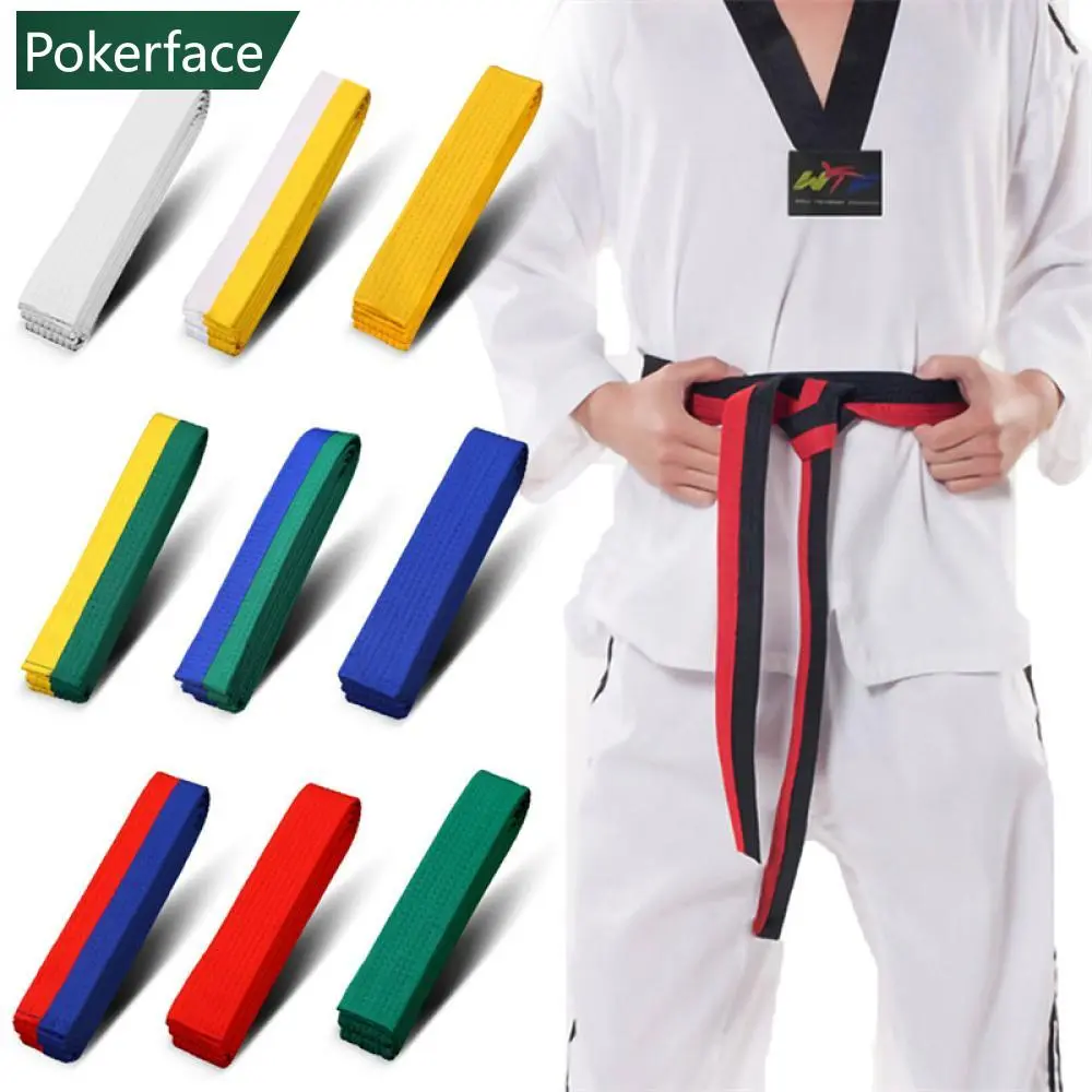 POKERFACE 1PCS Martial Arts Karate Taekwondo Professional Belts Judo Standard Protective Waistband C5D8