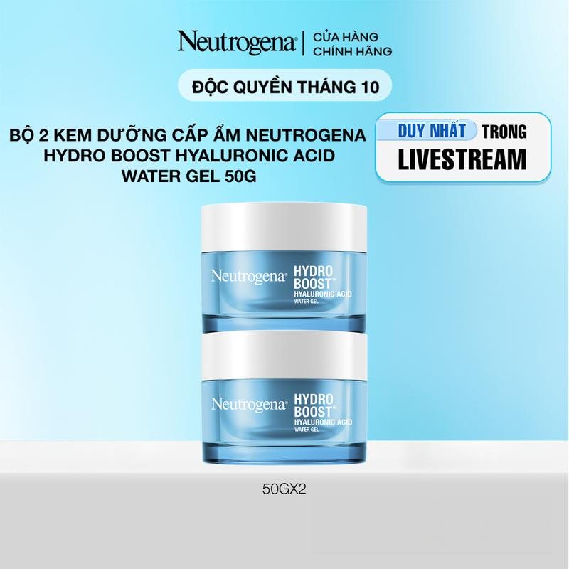 Bộ 2 Kem dưỡng cấp ẩm Neutrogena Hydro Boost Hyaluronic Acid Water Gel 50g