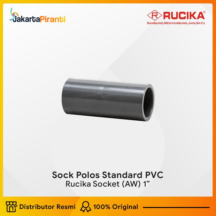 Gambar Rucika Socket Sock AW Rucika Sock Polos 1 Inch Standard PVC Original Distributor Resmi dari Jakarta Piranti Kota Tangerang Selatan Tokopedia
