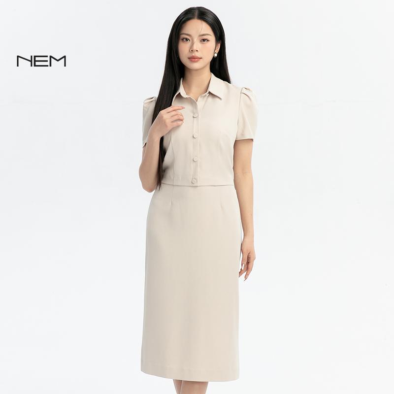 ĐẦM TAY BỒNG CỔ BẺ CÔNG SỞ NEM FASHION D43062