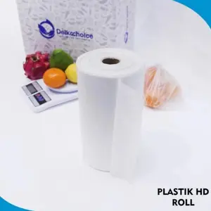 PLASTIK HD ROLL BUAH SAYUR KANTONG DAPUR PACKING FOTOCOPY 30X40 1,5KG