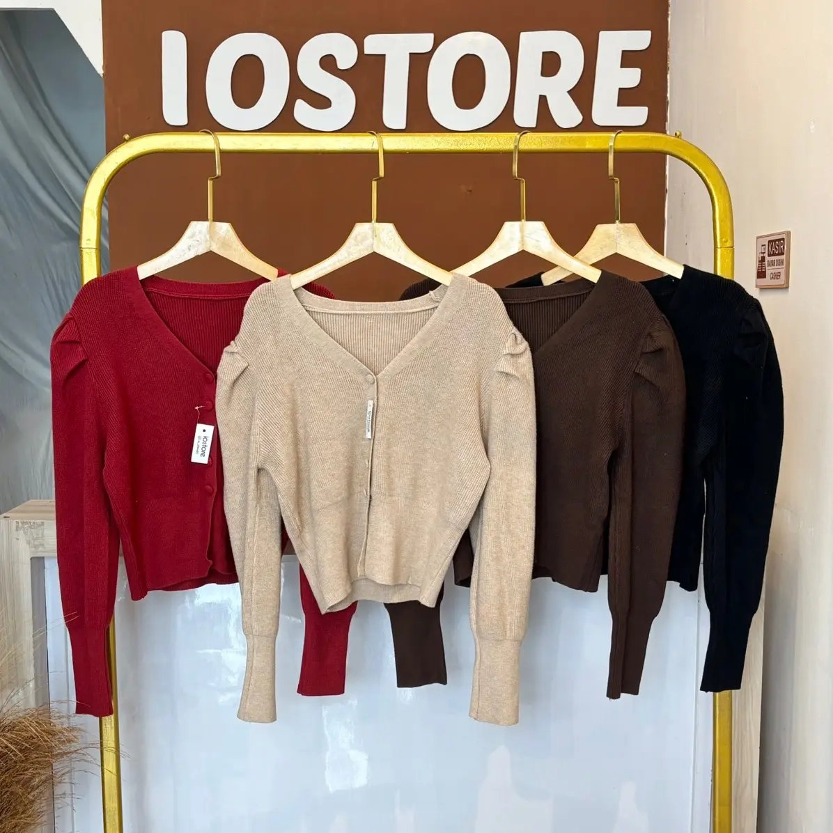 vani Blouse Crop Rajut simple