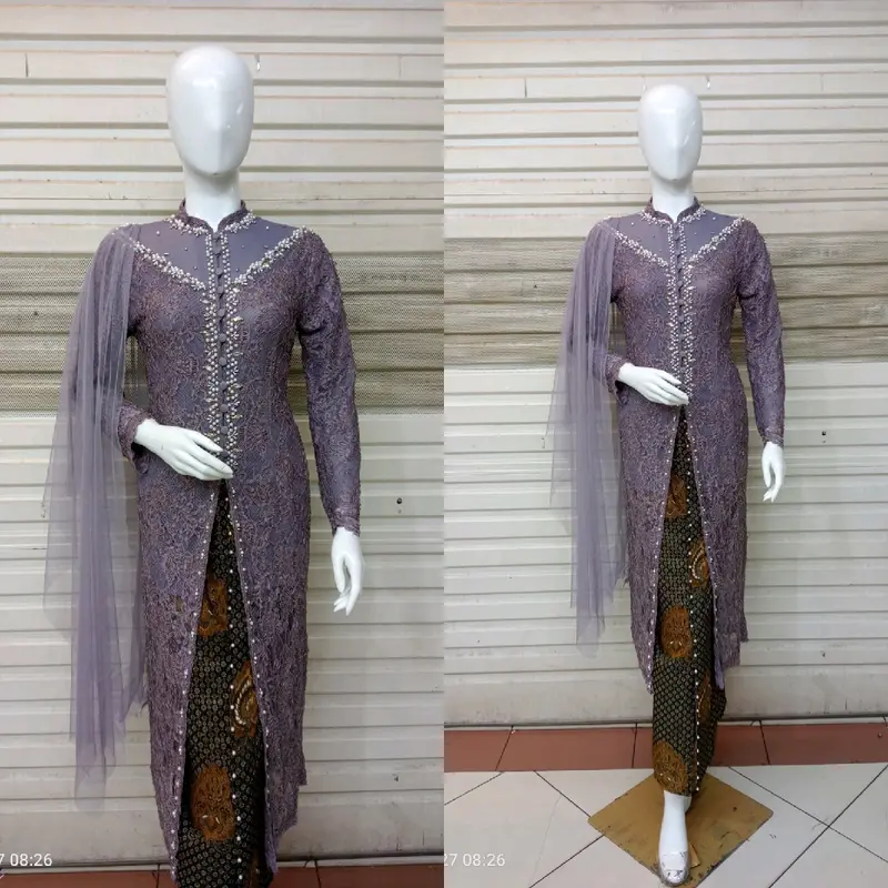 kebaya atasan ibu besan full payet depan belakang atasan ajah tapa rok) 4