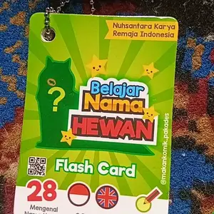 BELI 5 DISKON 40% - Flash Card Mainan Edukasi Anak / Flashcard Kartu Pintar Belajar Anak