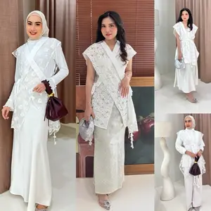 Ayumi Kimono Outer Brukat Mewah Wanita Kondangan Pesta Wisuda Lamaran Luaran Atasan Muslim Cardigan Baju Katun Kardigan Panjang