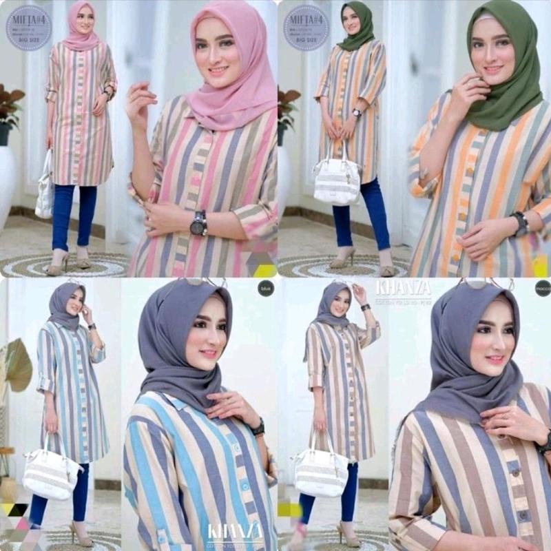 DANITA TUNIK//TUNIK WANITA MOTIF SALUR//ATASAN WANITA TERLARIS MOTIF SALUR 1