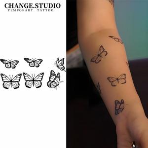 Hình Xăm Tạm Thời, Thiết Kế Hình Xăm Bướm, Kéo Dài Trong 15 Ngày, Không Thấm Nước, Không Lo Rạn, Chống Ma Sát Miếng Dán Hình Xăm