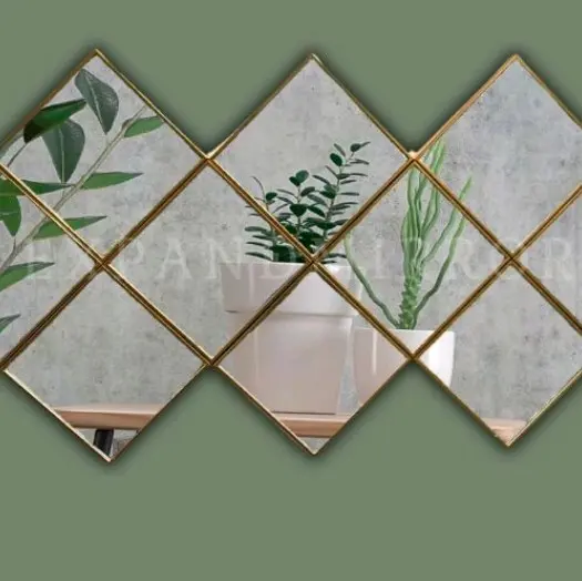 Cermin Ding Ding Kotak 16x16 cm /  Kaca Dinding Kotak Asli 3