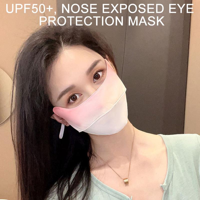 Product Introduction of NOFOXO Summer Adjustable Anti-UV Mask Ear Straps Dustproof Anti Fogging UPF50+ Sun Protection Facemask Breathable Ice Silk Women 26
