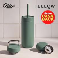 Gambar Fellow - Carter 3-in-1 Lid System (Smoked Green, 16oz) / Alat Kopi Stainless Steel Coffee Tumbler dari Otten Coffee Kota Administrasi Jakarta Selatan 1 Tokopedia