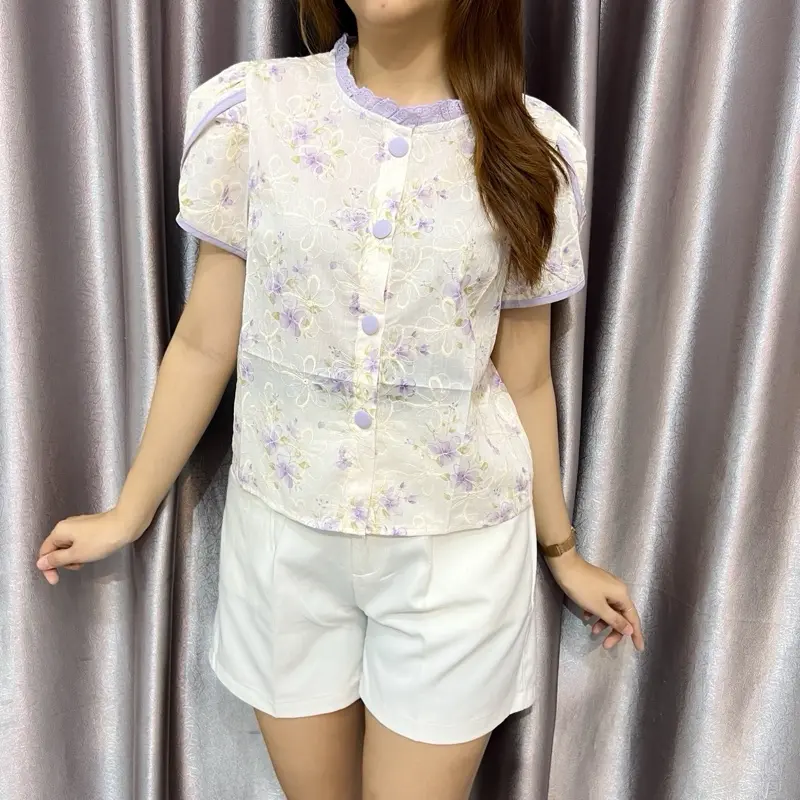 BELOVIE - Sovela Top Fashion Bordir Tile Import Premium Trendy Korean Style BKK 4