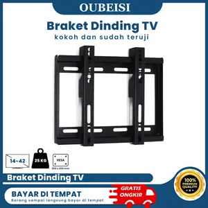 OUBEISI Braket TV Dudukan LCD LED 19-42 Inch Adjustable dengan Garansi 3 Tahun & Bahan SPCC Berkualitas Tinggi