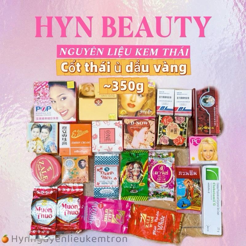 Combo tự trộn kem cốt thái ủ dầu vàng 350g kem