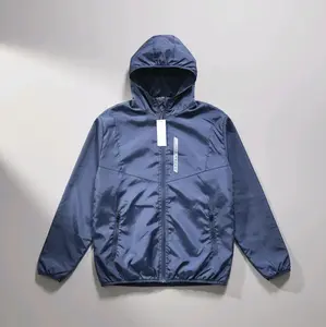 Jaket Parasut outdoor running olahraga sport pria wanita Size M L XL XXL XXXL Abu