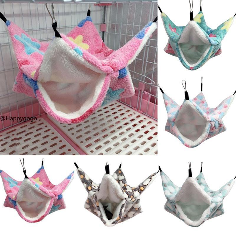 Võng cho Tàu lượn đường băng, 1 CÁI, Thích hợp cho lồng sóc đường băng, lồng chồn sương, giường cho thú cưng Nhỏ Phụ kiện lồng Tàu lượn đường băng Chinchilla, đồ giường cho Chuột Hamster, giường cho Động Vật Nhỏ