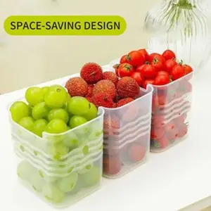 Berkat Kotak Penyimpanan Sayur Buah Bumbu Plastik Pintu Kulkas - Rak Untuk Pintu Kulkas