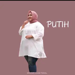 Blouse Polos Jumbo polos wanita lengan 3/4 ukuran LD  140 150