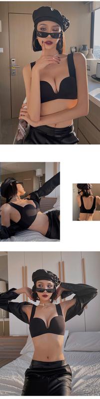 Product Introduction of Internet Celebrity Designer Hot Seamless Underwear Breast Holding Adjustable Bra Set Wireless Small Chest Push up and Anti-Sagging Sexy Bra Female Summer 21